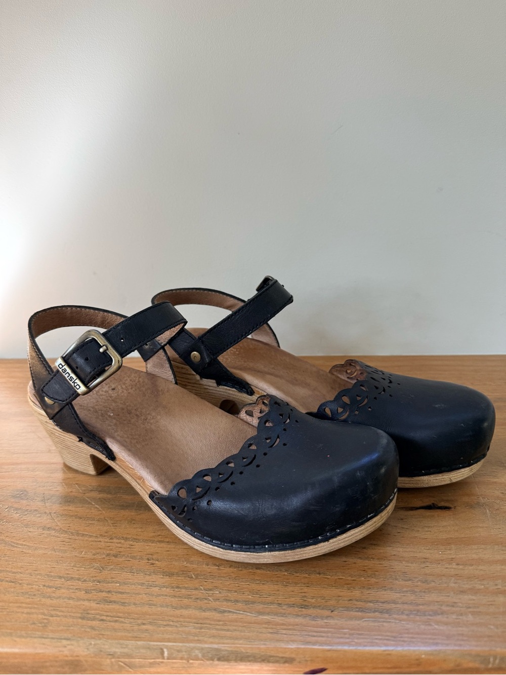 Dansko Marta Clog Sandals - Mary Jane Style - Size 38 - GUC